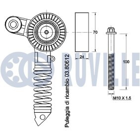 Wasserpumpe + Zahnriemensatz 55622702 von RUVILLE günstig für 60,31 € online kaufen