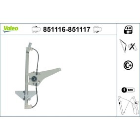 Compre Elevador de vidro da VALEO 851116 a um preço baixo por 90,63 €