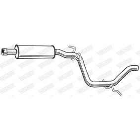 Mittelschalldämpfer 23082 von WALKER günstig für 81,10 € online kaufen