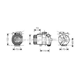 Klimakompressor VWAK240 von AVA COOLING SYSTEMS günstig für 313,57 € online kaufen