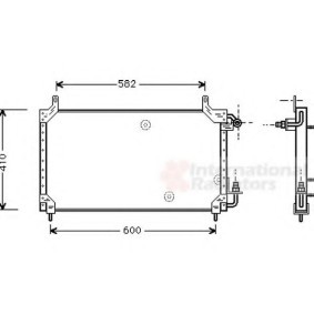 Acquista Condensatore climatizzatore da VAN WEZEL 81005006 a buon mercato per soli 101,81 €