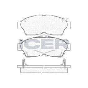 Bremsbeläge 181005 von ICER günstig für 22,78 € online kaufen