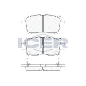 Bremsbeläge 181386 von ICER günstig für 19,41 € online kaufen