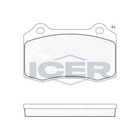 Bremsbeläge 181447 DE TOMASO von ICER