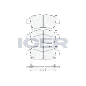 Bremsbeläge 181583 von ICER günstig für 22,69 € online kaufen