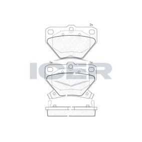 Bremsbeläge 181607 von ICER günstig für 23,28 € online kaufen