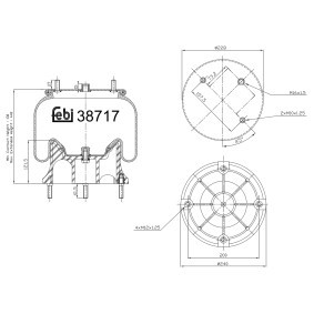 Federbalg, Luftfederung für RENAULT TRUCKS von FEBI BILSTEIN