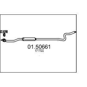 Comprar Silenciador intermedio de MTS 01.50661 a bajo precio de 54,51 €