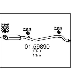 Mittelschalldämpfer 01.59890