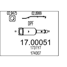 Partikelfilter (DPF) für PEUGEOT von MTS