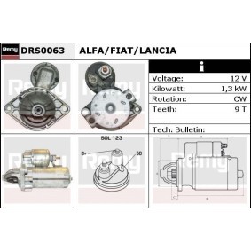 Anlasser DRS0063 von DELCO REMY günstig für 106,51 € online kaufen