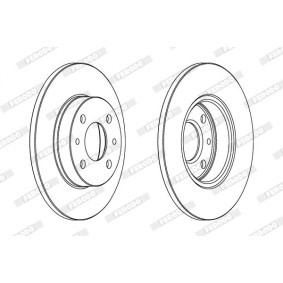 Bremsscheibe DDF1057-1 von FERODO günstig für 35,21 € online kaufen