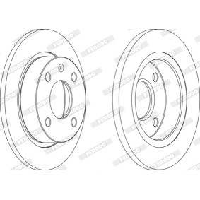 Bremsscheibe DDF258C-1 von FERODO günstig für 40,50 € online kaufen
