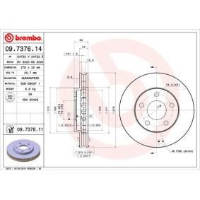 Comprar Disco de freno de BREMBO 09.7376.11 a bajo precio de 41,47 €