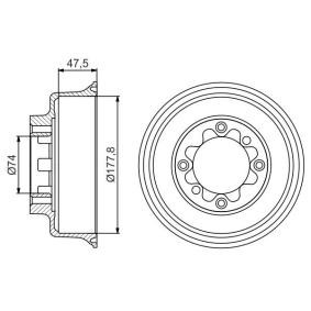 Acquista Tamburo freno da BOSCH 0 986 477 154 a buon mercato per soli 66,79 €