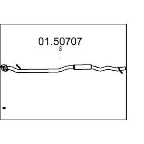 Acquista Silenziatore centrale da MTS online per Qashqai / Qashqai +2 I (J10, NJ10) a prezzi moderati