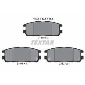 Compre Pastilhas de travão da TEXTAR 2187501 a um preço baixo por 36,48 €