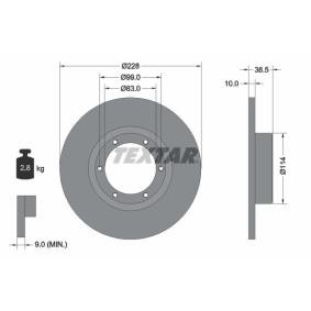 Compre Disco de travão da TEXTAR 92009200 a um preço baixo por 22,61 €