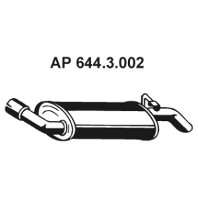 Endschalldämpfer 644.3.002 von EBERSPÄCHER günstig für 40,27 € online kaufen