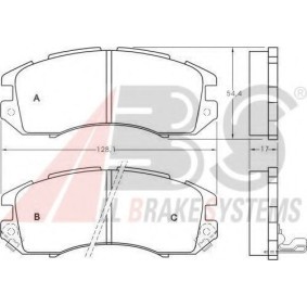 Bremsbeläge für SUBARU von A.B.S.