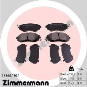 Compre Pastillas de freno de ZIMMERMANN online para BRZ II Coupé (ZN8/ZD8) a precios moderados