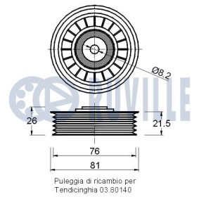 Wasserpumpe + Zahnriemensatz 55581703 von RUVILLE günstig für 126,21 € online kaufen