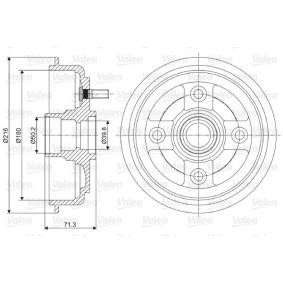 Bremstrommel 237052 von VALEO günstig für 29,44 € online kaufen