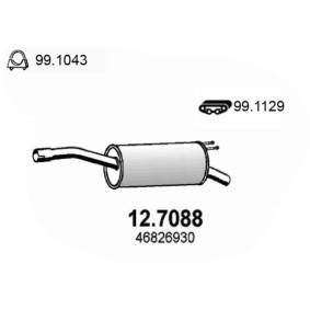 Endschalldämpfer 12.7088 von ASSO günstig für 103,21 € online kaufen