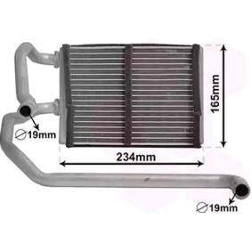 Achetez des Radiateur de chauffage VAN WEZEL 13006423 à prix pour 168,25 €