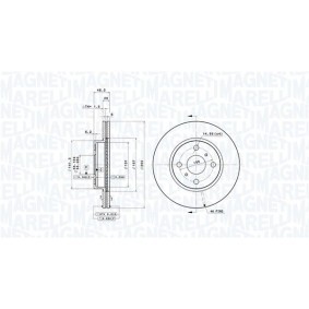 Acquista Disco freno da MAGNETI MARELLI 360406115601 a buon mercato per soli 104,50 €