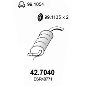 Endschalldämpfer 42.7040 von ASSO günstig für 147,56 € online kaufen