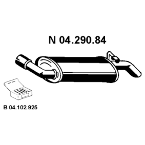 Endschalldämpfer 04.290.84 von EBERSPÄCHER günstig für 68,39 € online kaufen