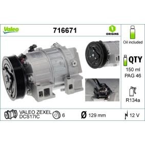 Klimakompressor 716671 von VALEO günstig für 468,10 € online kaufen