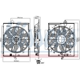 Kühlerlüfter 85735 von NISSENS günstig für 288,02 € online kaufen