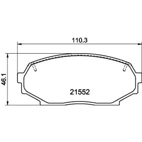 Bremsbeläge für DAEWOO von HELLA