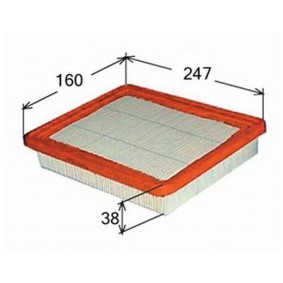 Köp Luftfilter av JS ASAKASHI A9302 till det låga priset 1327,76 kr