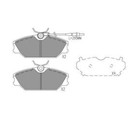 Bremsbeläge für DAEWOO von KAVO PARTS