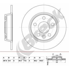 Achetez des Disque de frein BRECK BR 014 SA100 à prix pour 26,92 €