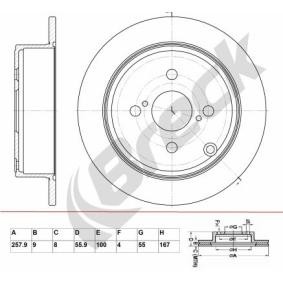 Achetez des Disque de frein BRECK BR 026 SA100 à prix pour 27,39 €