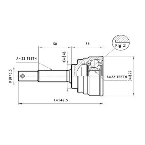 Gelenksatz, Antriebswelle C.510 von STATIM günstig für 13,74 € online kaufen