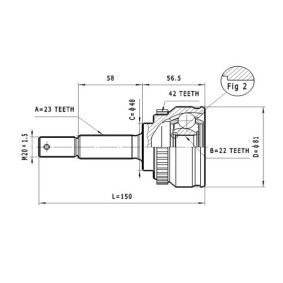Gelenksatz, Antriebswelle C.515 von STATIM günstig für 27,59 € online kaufen