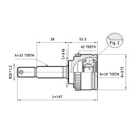 Gelenksatz, Antriebswelle C.516 von STATIM günstig für 26,70 € online kaufen