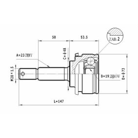Gelenksatz, Antriebswelle C.519 von STATIM günstig für 16,66 € online kaufen