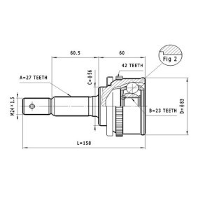 Gelenksatz, Antriebswelle C.522 von STATIM günstig für 15,53 € online kaufen