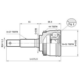 Gelenksatz, Antriebswelle C.523 von STATIM günstig für 29,63 € online kaufen