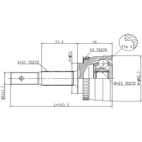 Gelenksatz, Antriebswelle C.525 von STATIM günstig für 22,13 € online kaufen