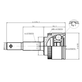 Gelenksatz, Antriebswelle C.533 von STATIM günstig für 28,85 € online kaufen