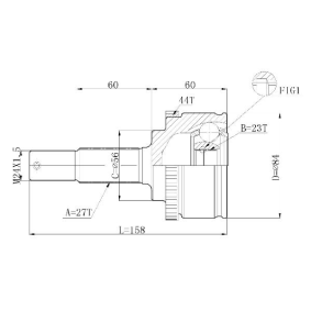 Gelenksatz, Antriebswelle C.536 von STATIM günstig für 13,74 € online kaufen