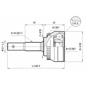 Gelenksatz, Antriebswelle C.551 von STATIM günstig für 16,66 € online kaufen
