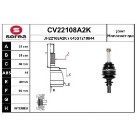 Gelenksatz, Antriebswelle CV22108A2K von EAI günstig für 52,23 € online kaufen